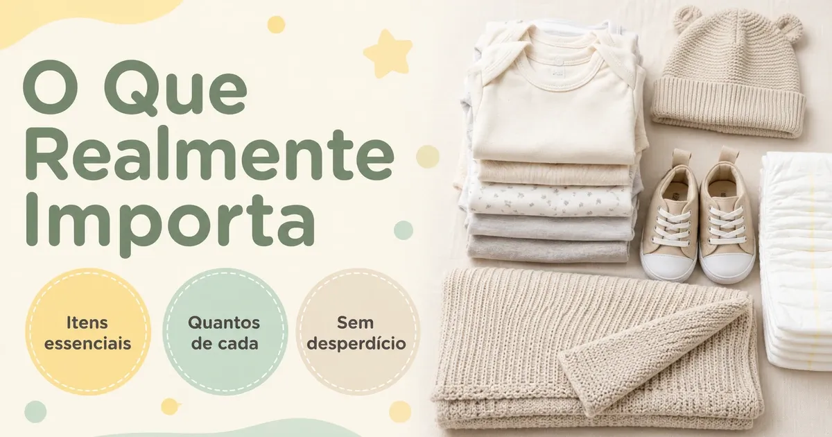 Lista de Enxoval de Bebê Completa 2026 (Checklist para Imprimir)