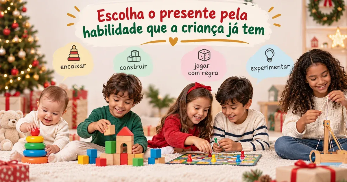 Brinquedo de Natal por Idade: O Que Dar de 0 a 12 Anos