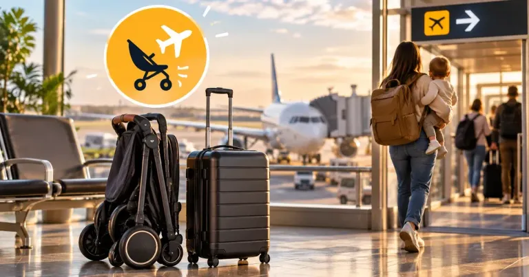 Carrinho de bebê para avião: 3 modelos e a regra de cada companhia